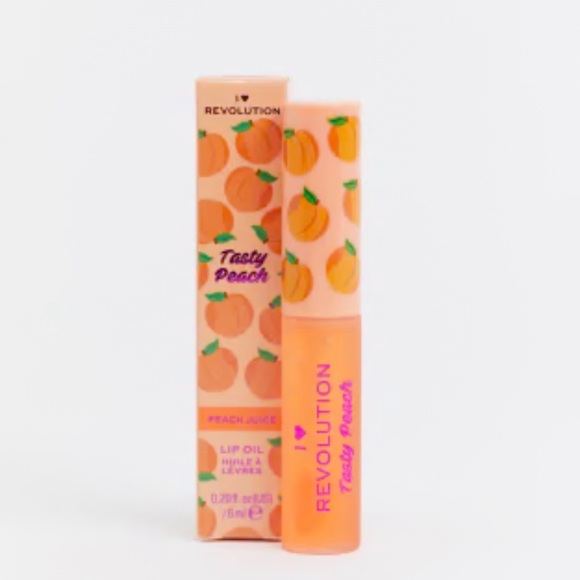 Revolution Other - I 💜 Revolution Lip Oil in Tasty Peach ~ Light Coral Tint ~ NIB ~ Sealed